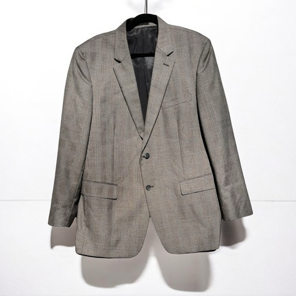 🌻Andrew Fezza Signature Gray "Cary" Sports Coat Jacket Blazer Size 44R - Picture 1 of 10